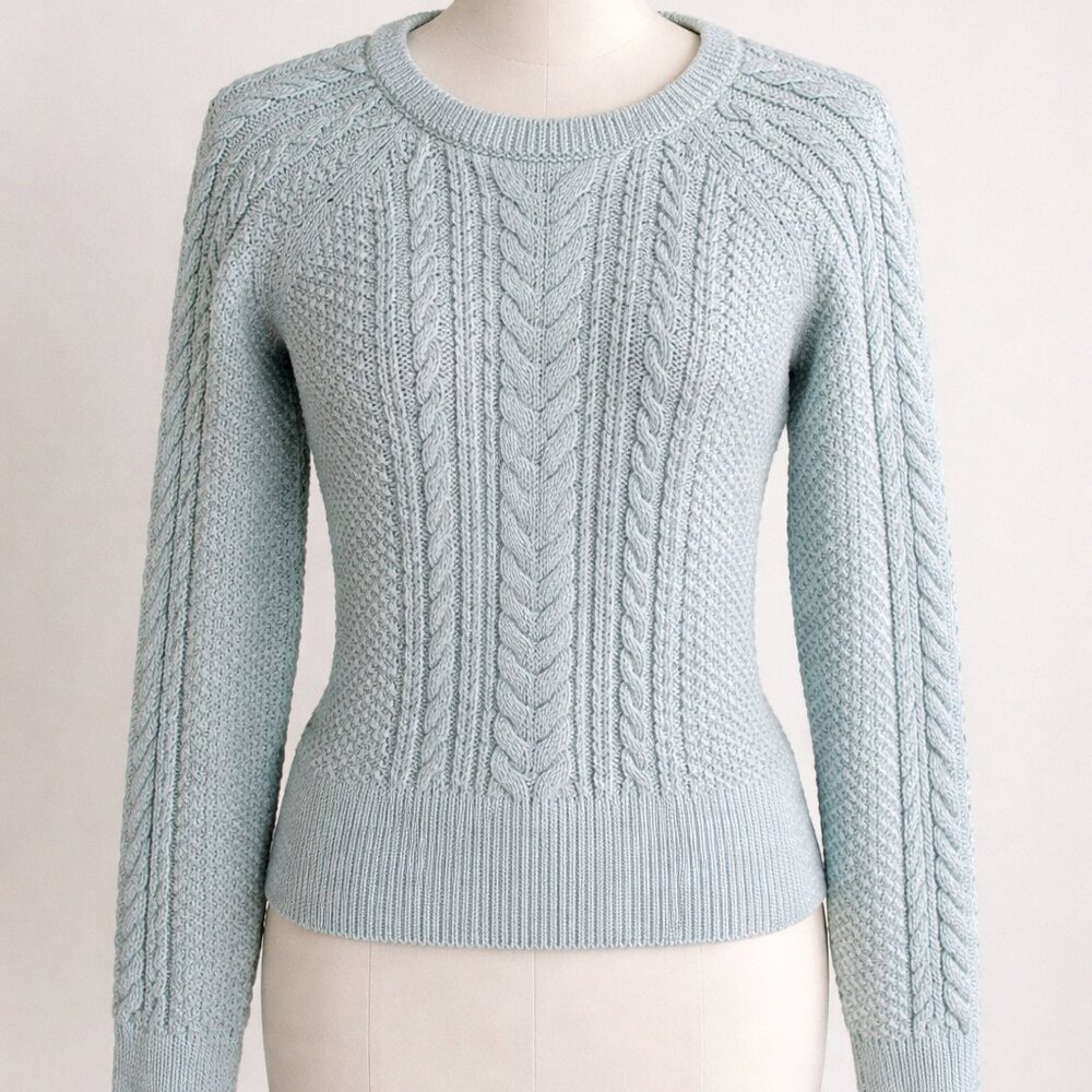 Gap | Women's Cable Knit Sweater - Pale Blue